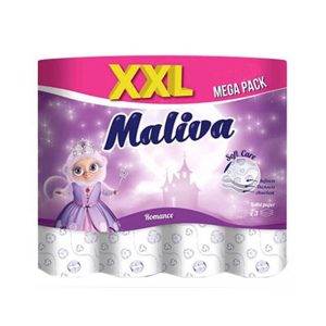 Тоалетна хартия Малива XXL, 30 ролки