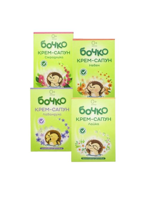 Крем-сапун Бочко - различни видове, 75г Крем-сапун Бочко - различни видове, 75г