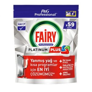Таблетки за съдомиялна Fairy Professional Platinum Plus, 59 броя